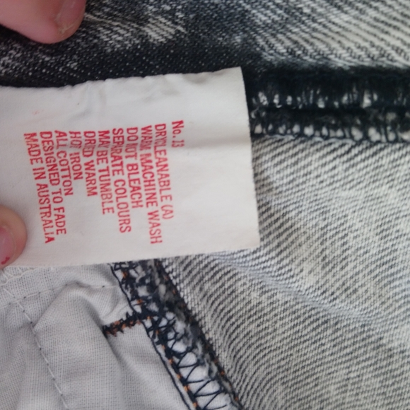 Lee denim vintage, retro acid wash denim skirt 11W - Picture 6 of 15